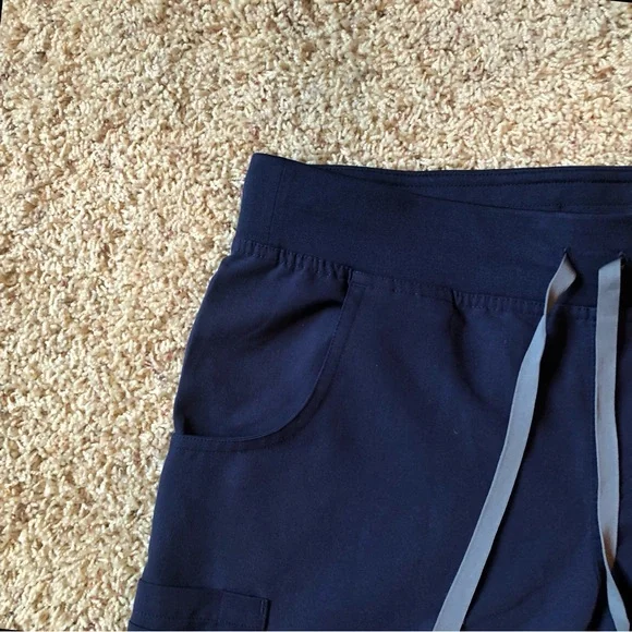 FIGS Cargo Scrub Pants Bottoms Navy Blue Size XS / T Tall - Picture 4 of 13